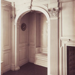 Marble Chamber, window seat and pilasters